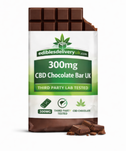 Buy 300mg CBD chocolate bar UK. Premium milk chocolate infused with THC-free CBD. Lab-tested quality with fast UK delivery.