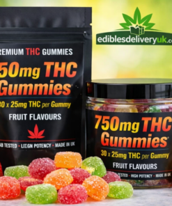 750mg THC Gummies UK premium fruit flavoured edibles