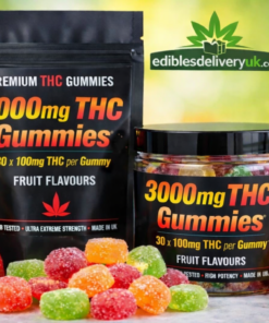 3000mg THC gummies UK ultra extreme strength premium cannabis edibles container
