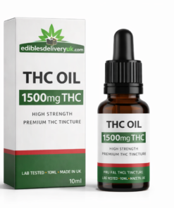 1500mg THC oil UK high strength premium cannabis tincture bottle
