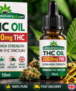 2000mg THC oil UK ultra high strength premium cannabis tincture bottle