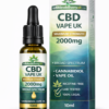2000mg CBD Vape UK Maximum Strength Broad Spectrum Cannabidiol Vape Oil 10ml