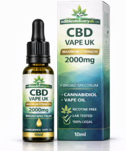 2000mg CBD Vape UK Maximum Strength Broad Spectrum Cannabidiol Vape Oil 10ml