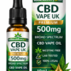 500mg CBD Vape UK Premium Broad Spectrum Cannabidiol Vape Oil 10ml