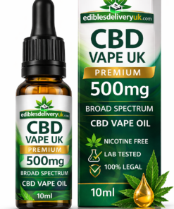 500mg CBD Vape UK Premium Broad Spectrum Cannabidiol Vape Oil 10ml