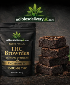1500mg THC Brownies UK Extreme Strength Premium Cannabis Edibles