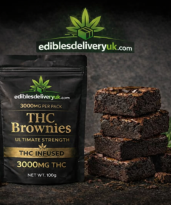 3000mg THC Brownies UK – Ultimate Strength Cannabis Chocolate Edibles | EdiblesDeliveryUK